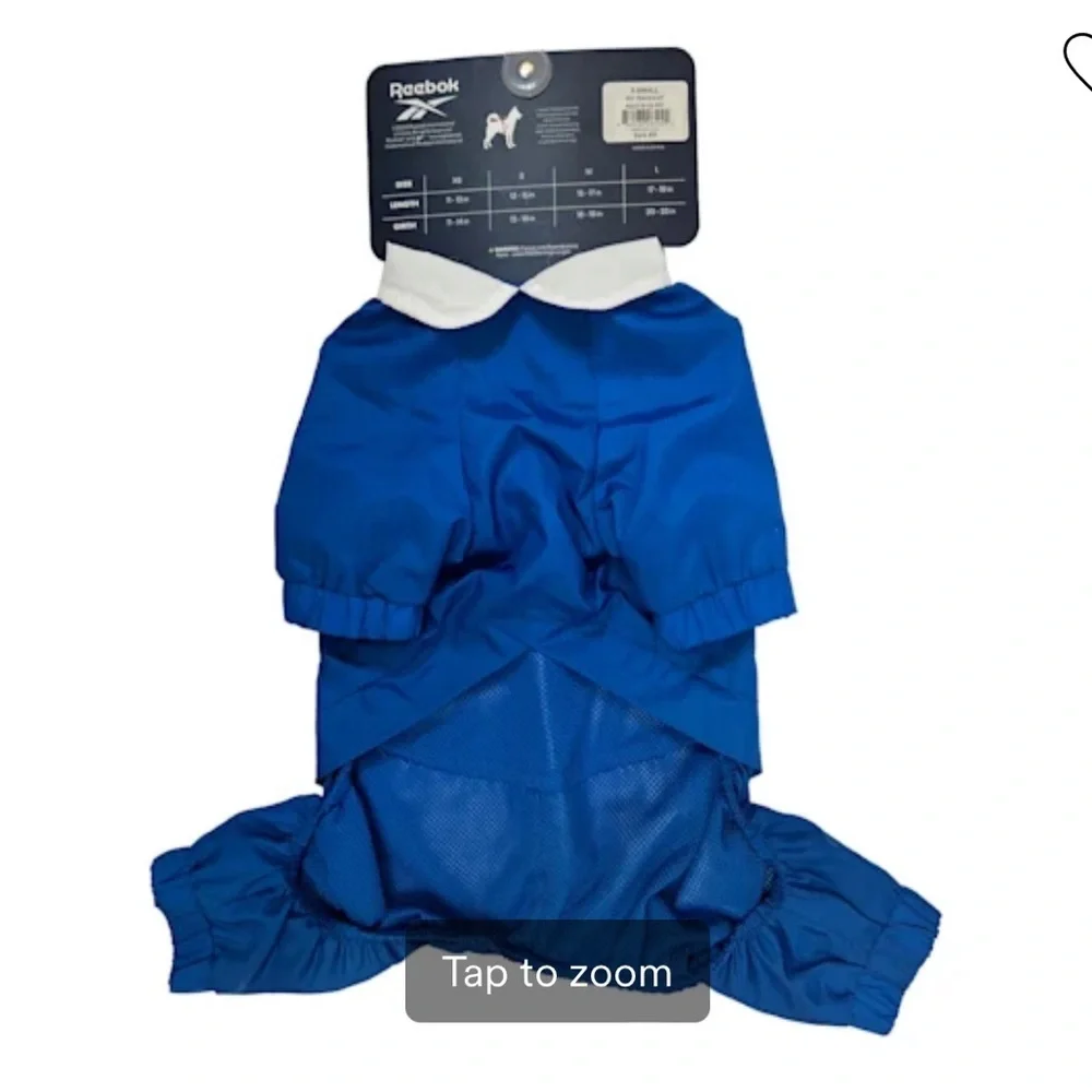 NWT Reebok Pet Blue Tracksuit L